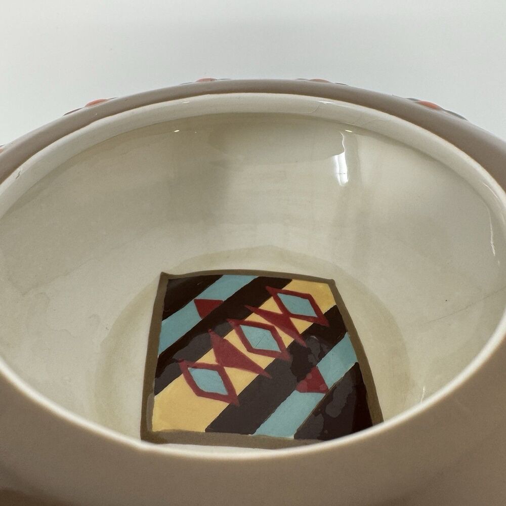 Pendleton Lidded Bowl Horse Ranch House Trinket Box Aztec South Western Ranch - Picture 3 of 15